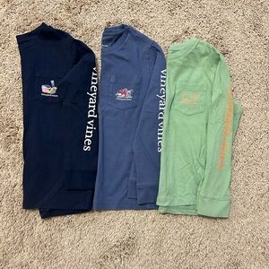 3 Vineyard vines LS tees size 5